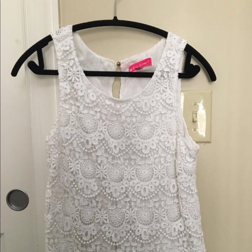Lilly Pulitzer White Lace Top